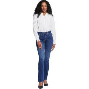 NYDJ Barbara Bootcut Fit Women’s Jeans, Dark Wash, Size 0, Classic Stretch